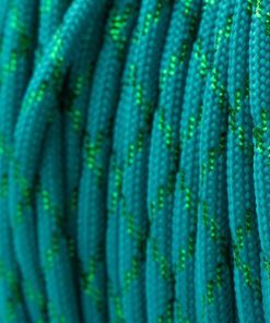 Metallic Glitter Caribbean Blue & Green Tracer Paracord