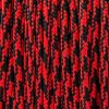 Imperial Red & Black 50/50 Paracord Type II